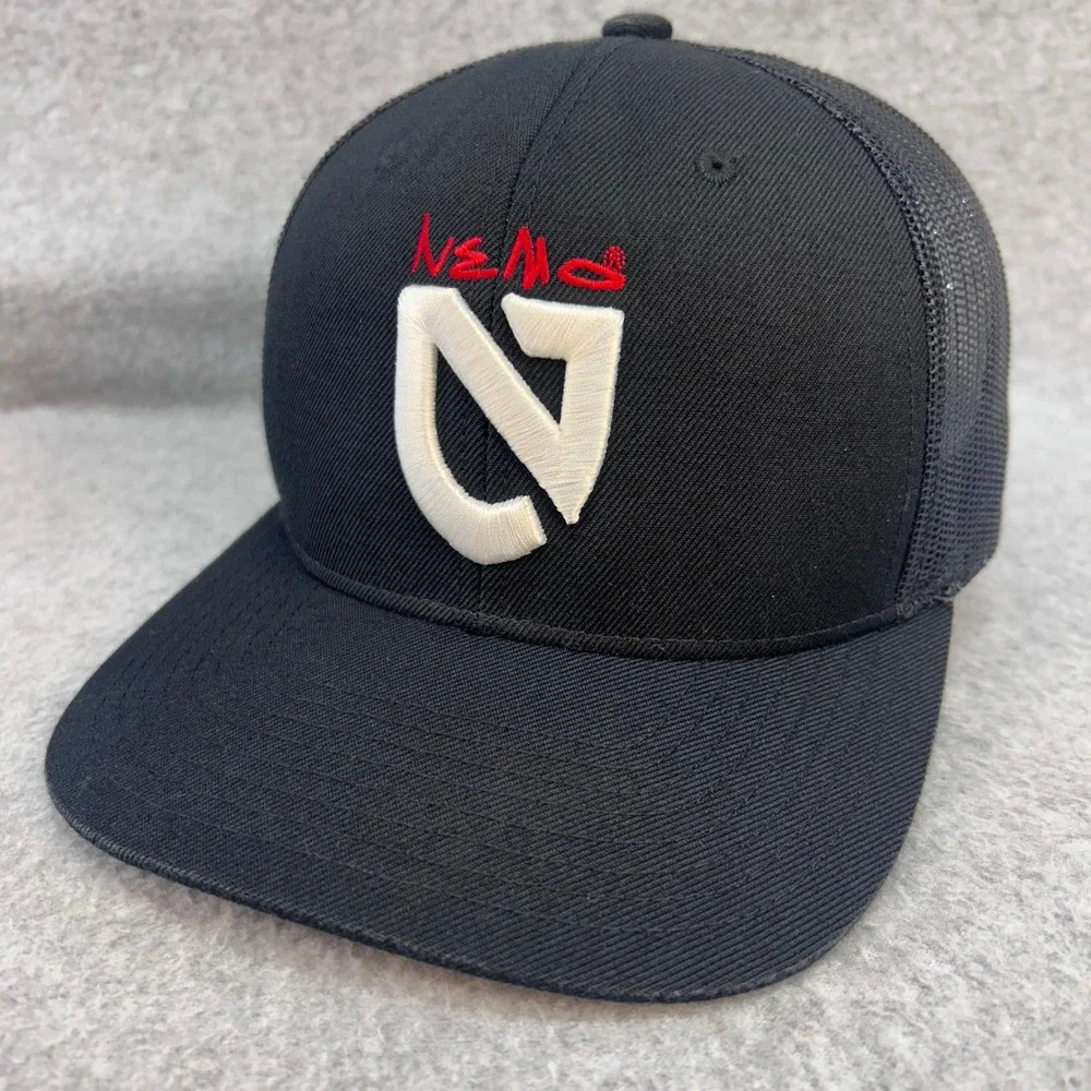 Nemo Logo Mens Black Nemo Equipment Trucker Hat Snapback Mesh Cap OSFM